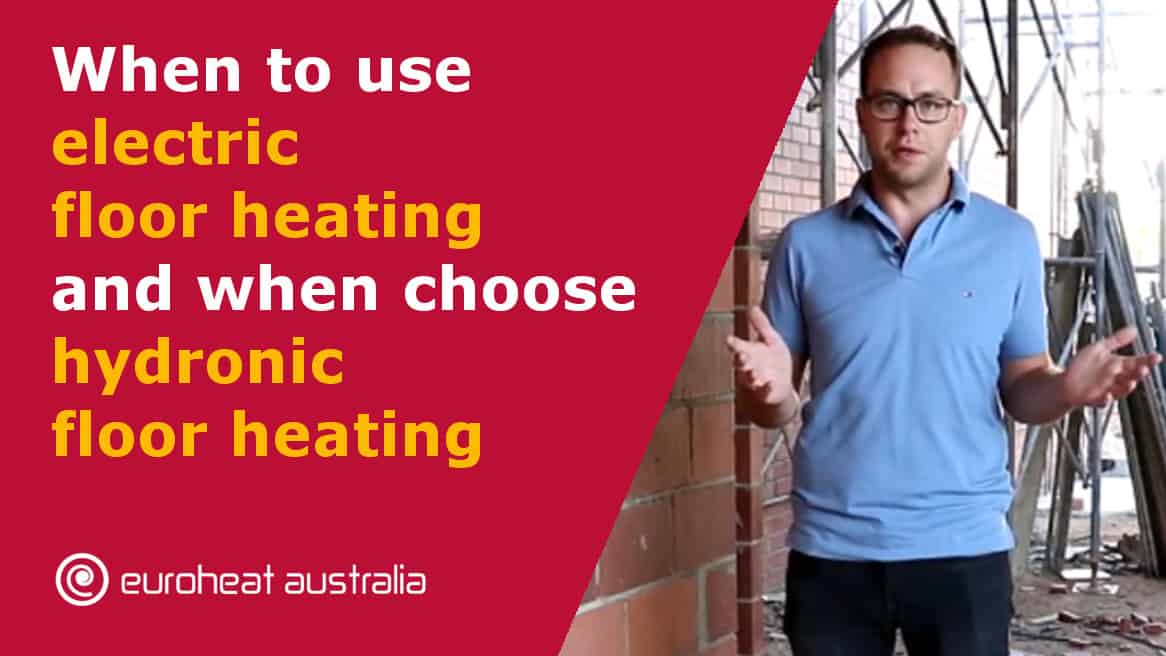 Video: When to use electric floor heating and when choose hydronic floor heating - Floor heating - Perth