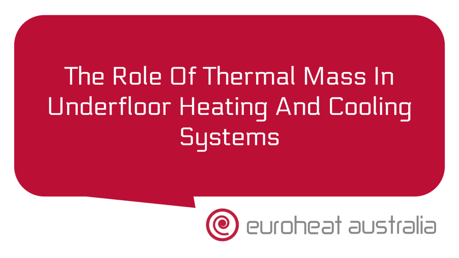 View of The Role Of Thermal Mass In Underfloor Heating And Cooling Systems ...