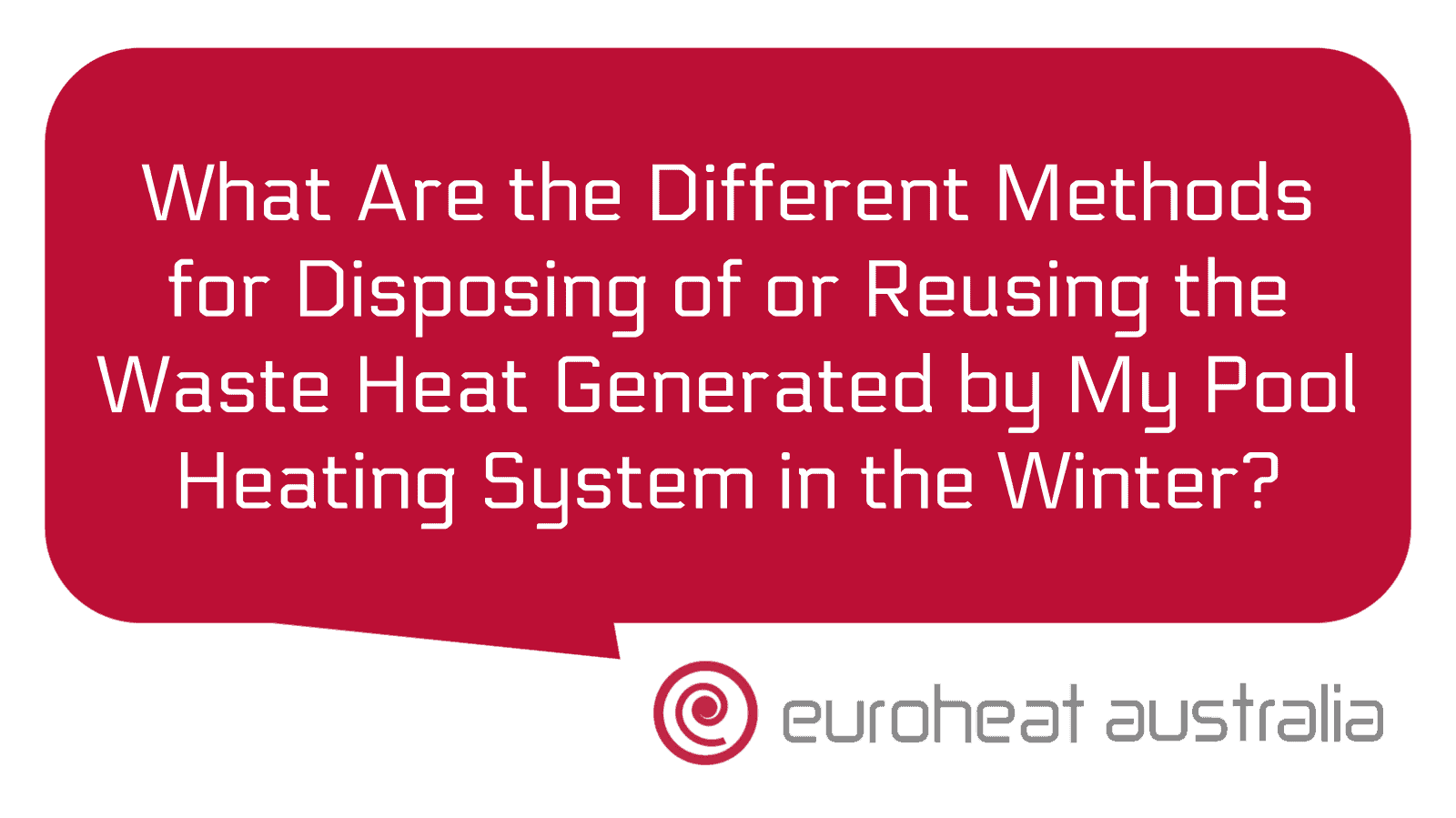Reusing Heat What Are the Different Methods for Disposing of or Reusing the Waste ...